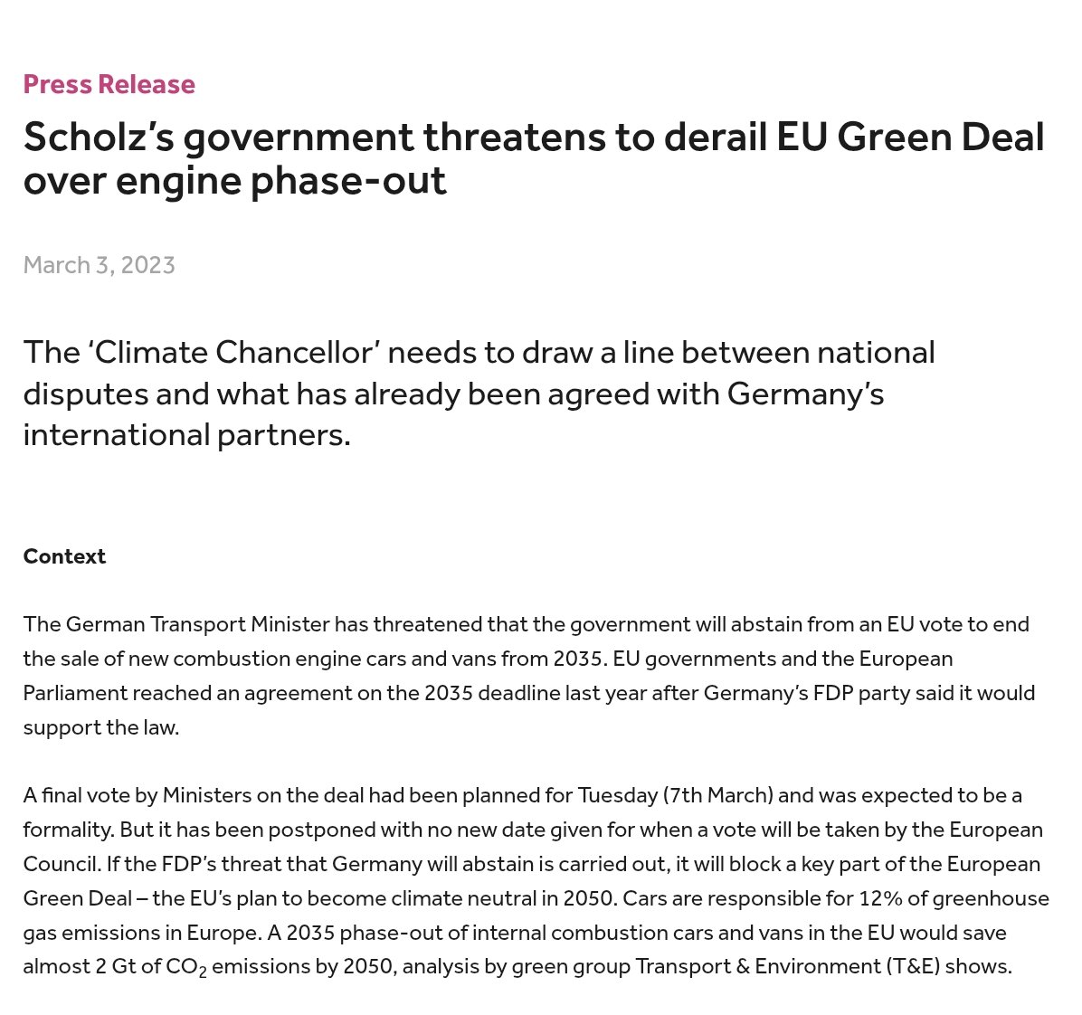 e_amyna's tweet photo. Oh the hypocrisy... Remember when Germany threatened to veto the EU regulation banning combustion engines until it got an exception to protect its automobiles industry? We do, see attached photos.

To put it briefly: EU countries negotiate with each other all the time, using their vetoes too if necessary, to protect their national interests and industries. Germany does it, France does it, and in this case Greece did it - for good reason.

So step down from the moral pulpit, you arrogant hypocrite; Greece will take no lessons from you.