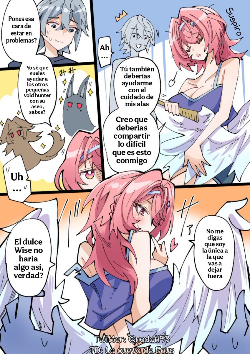 Eous_Cave's tweet photo. Traducción al español 
"Cuidar de las alas es un gran esfuerzo" https://t.co/39rK9ZcPnF