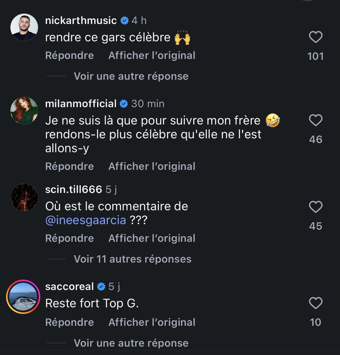 LaTwitchance's tweet photo. L’ex d’Ines Garcia qui s’est fait quitter récemment avant qu’elle ne se mette avec Lamine Yamal a mis son Instagram en public et a pris 63 000 abonnés en 1 jour. Il reçoit énormément de commentaires de soutiens tel que « Rendons le plus connu qu’elle » ou encore « Courage à toi » 😭