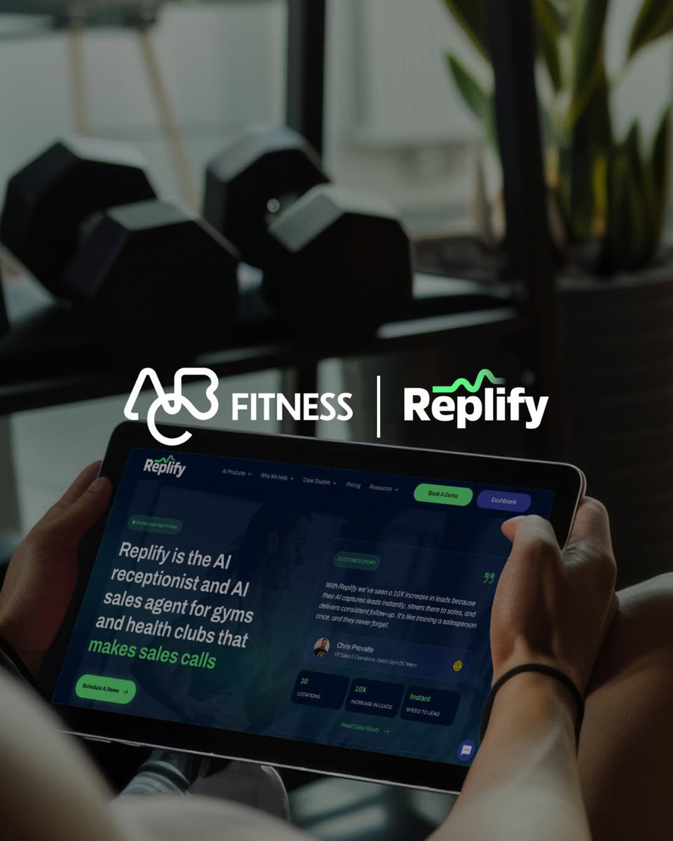 replify_ai's tweet photo. Today, we're thrilled to announce that we've joined forces with ABC Fitness. 

Read more on @athletechnews: https://t.co/V7zaOjyNiK https://t.co/JDGGVIiOnl