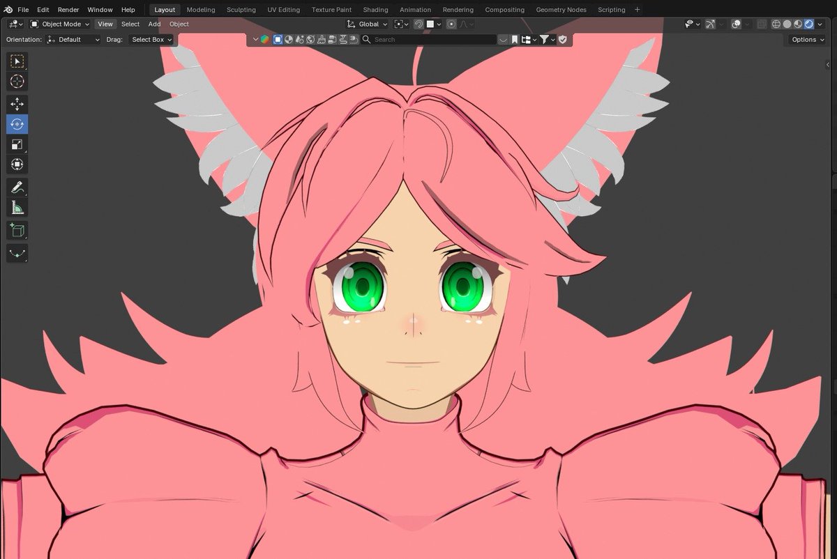 Serigio_er's tweet photo. The Pink Dress 

#deltarune #3D https://t.co/cRX8JE3YkR