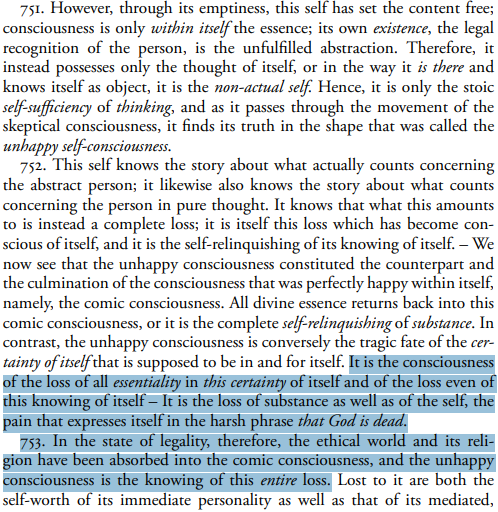 homolumen's tweet photo. It's crazy how there is possibly not a single Nietzschean idea/concept that does not have precursor in Hegel somewhere, articulated in more sophisticated and less religiously intoxicated or corrupt manner. Ressentiment, God is dead and Eternal Return are from Hegel, for instance. https://t.co/z36E9lmjLt
