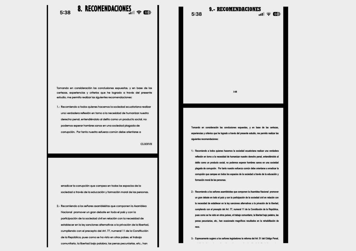 lahistoriaec's tweet photo. Trabajar de día y copiar de noche. La tesis que presentó el prefecto de El Oro y aspirante a la alcaldía de Machala, Clemente Bravo Riofrío, para obtener su título de abogado en 2011, es un plagio casi textual de la tesis que realizó dos años antes el postulante lojano Danilo Cueva Cueva. Las dos publicaciones, con las que ambos consiguieron tener sus nuevas carreras profesionales, constan en el repositorio digital de la Universidad Nacional de Loja. Lo hecho por Bravo es prácticamente una copia/pegue del trabajo de Cueva, incluidas las conclusiones y recomendaciones.
La tesis de Danilo Cueva: https://t.co/zHC9hCEuir
La tesis de Clemente Bravo: https://t.co/cS86QbRAsd