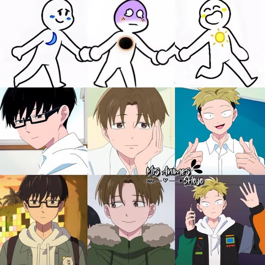 HctorCo55949274's tweet photo. Los tres chicos de los polos opuestos, todos con sus personalidades bien marcadas. Con cuál de los tres te harías amigo? https://t.co/iBB8CczGM3