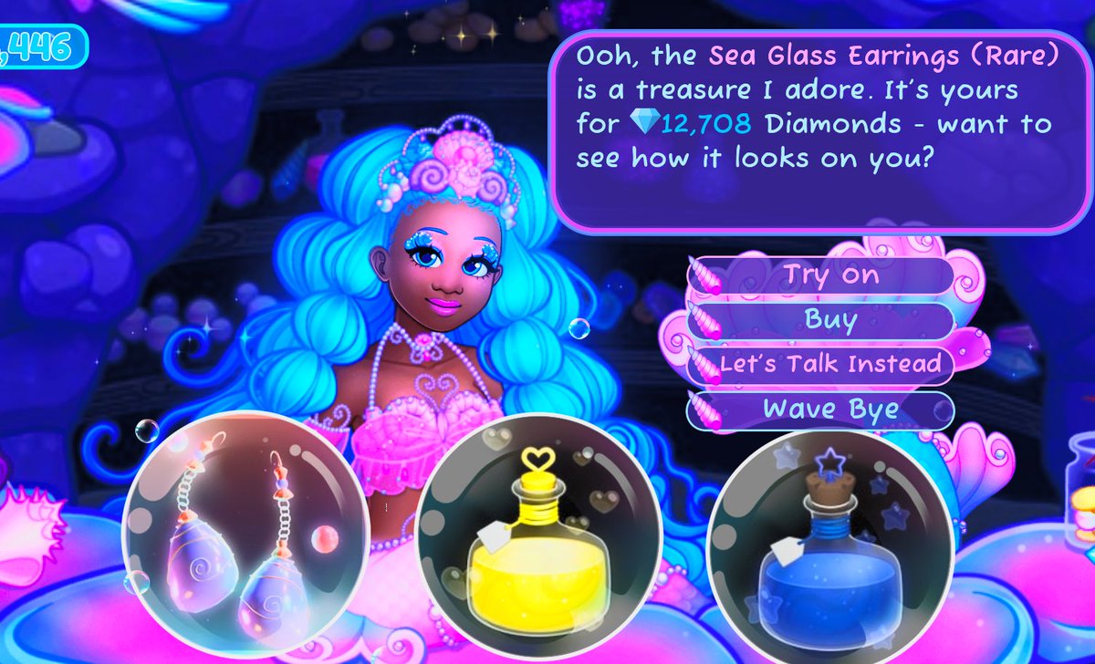 Luminabunni's tweet photo. such pretty earrings! im glad i have them, #royalehigh @rhtc! https://t.co/fibBKkKSA6