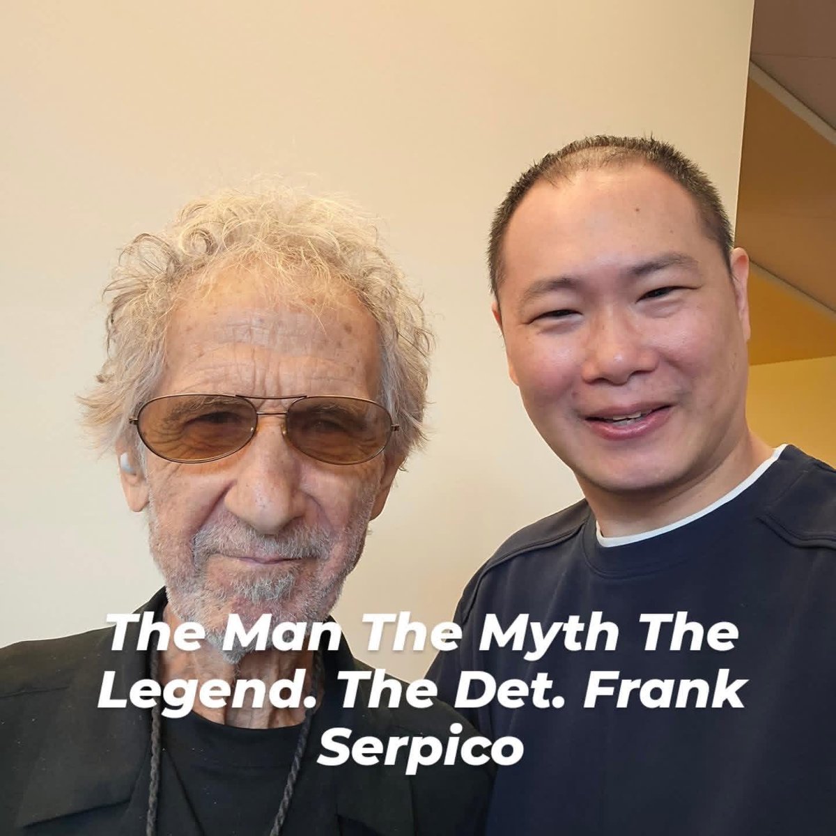 RepMyBlock's tweet photo. One of our @RepMyBlock @SteveForNewYork user with the anti corruption legend himself, @SerpicoDet.

Steve is fighting for @NYPDPC to reinstate his pension. https://t.co/YbOfA5vCgj