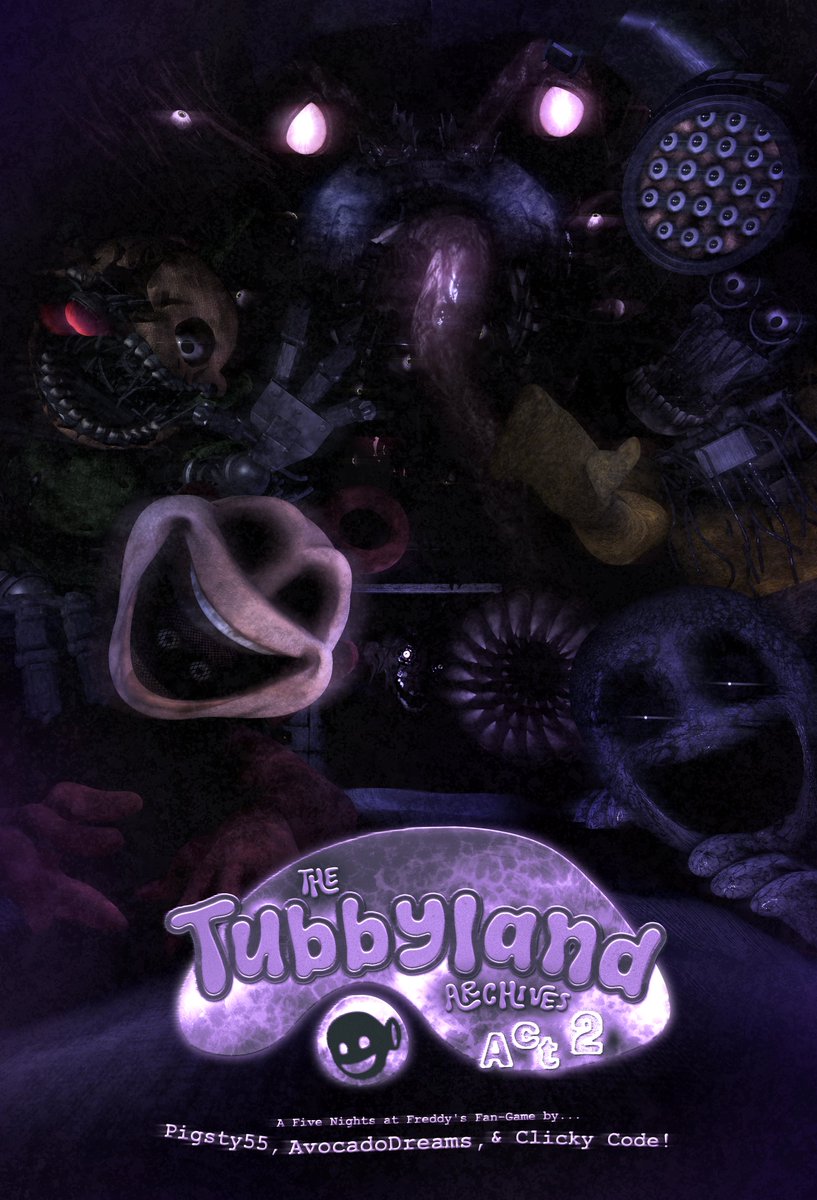 FNaFFangameWiki's tweet photo. The TubbyLand Archives - ACT 2 has returned once again, featuring a brand new teaser and poster that showcase the iconic characters!

"Progress on Act 2 is going incredibly well. The game will release this year."

🔗: https://t.co/L4AqkBMsrn

#fnaf #fangame #fivenightsatfreddys https://t.co/BZPxySnS6u