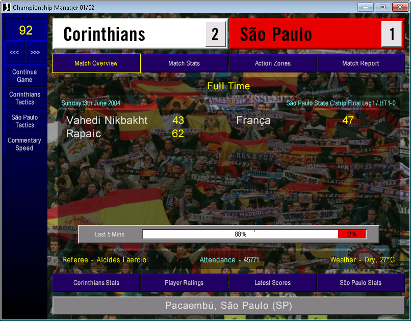 adamcm0102's tweet photo. Sao Paulo State Championship Final First Leg https://t.co/cBVIQmuMVz