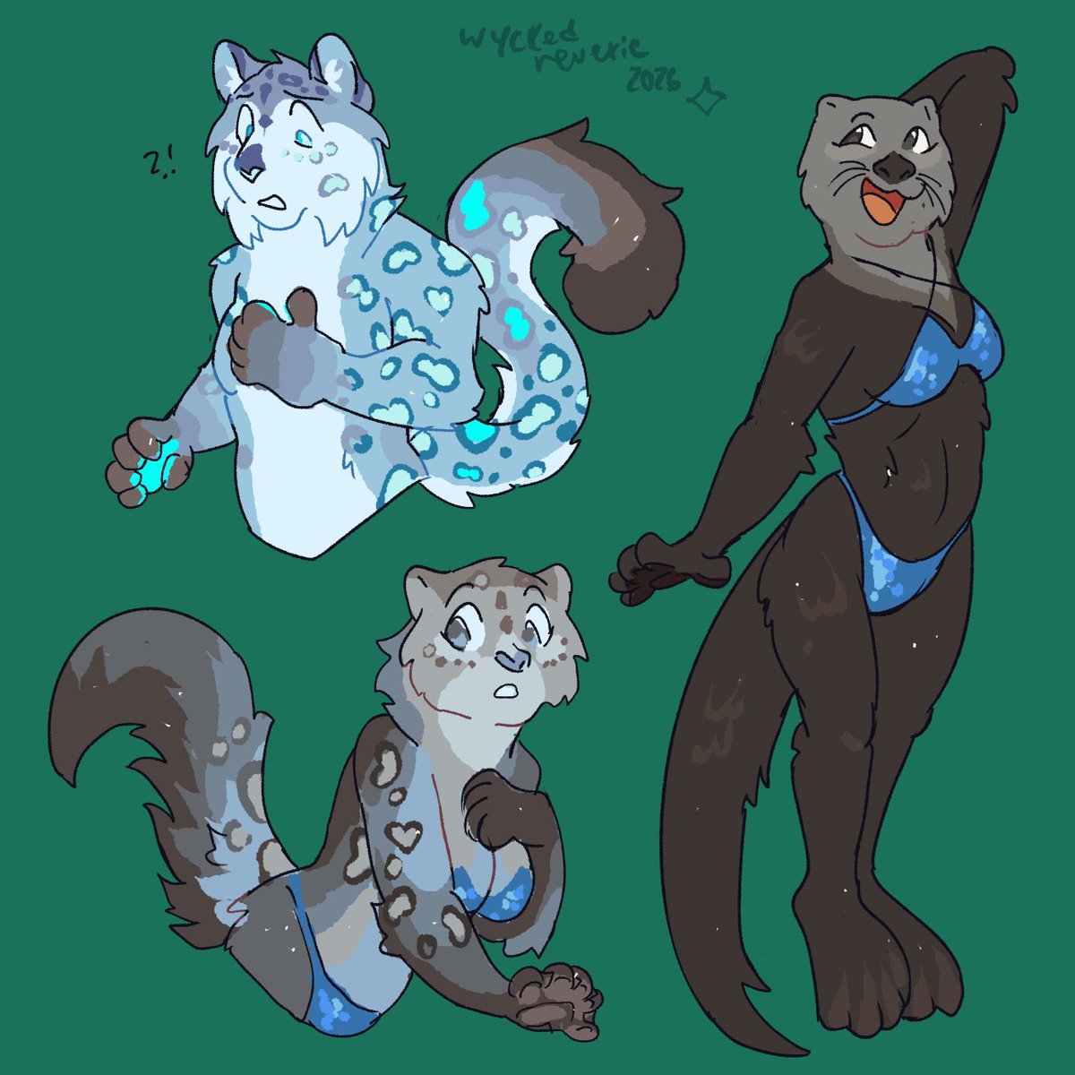 WyckedReverie's tweet photo. #TFTuesday! 
@SnowconeSnep making a splash with a new summer look!💦🦦
Thanks for commissioning me! https://t.co/o2Z24k3ED5