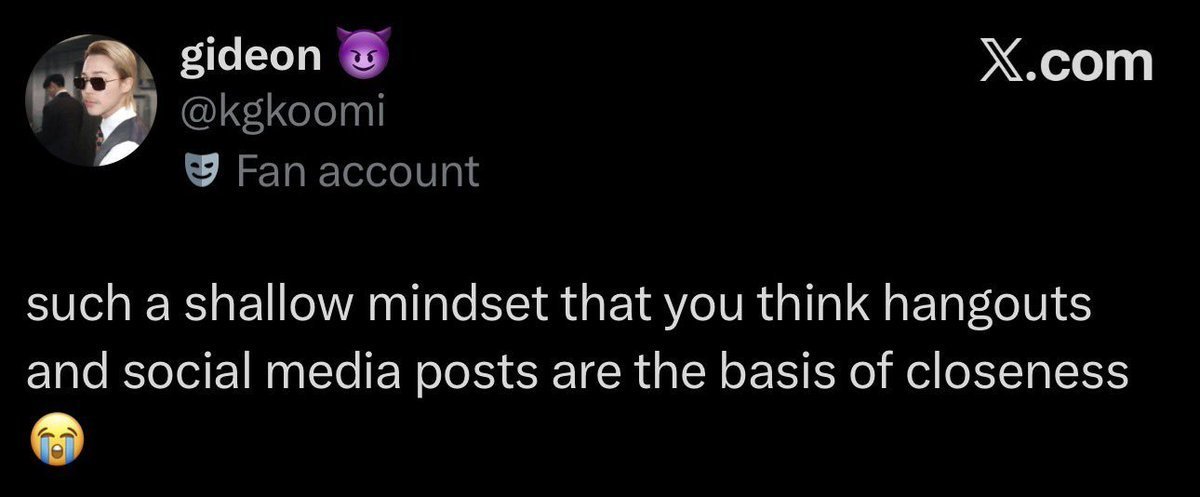trishathkk's tweet photo. Imagine having such a shallow mindset that you think a travel show scripted by Bang Si-hyuk is proof of actual closeness. https://t.co/zodExSttxQ