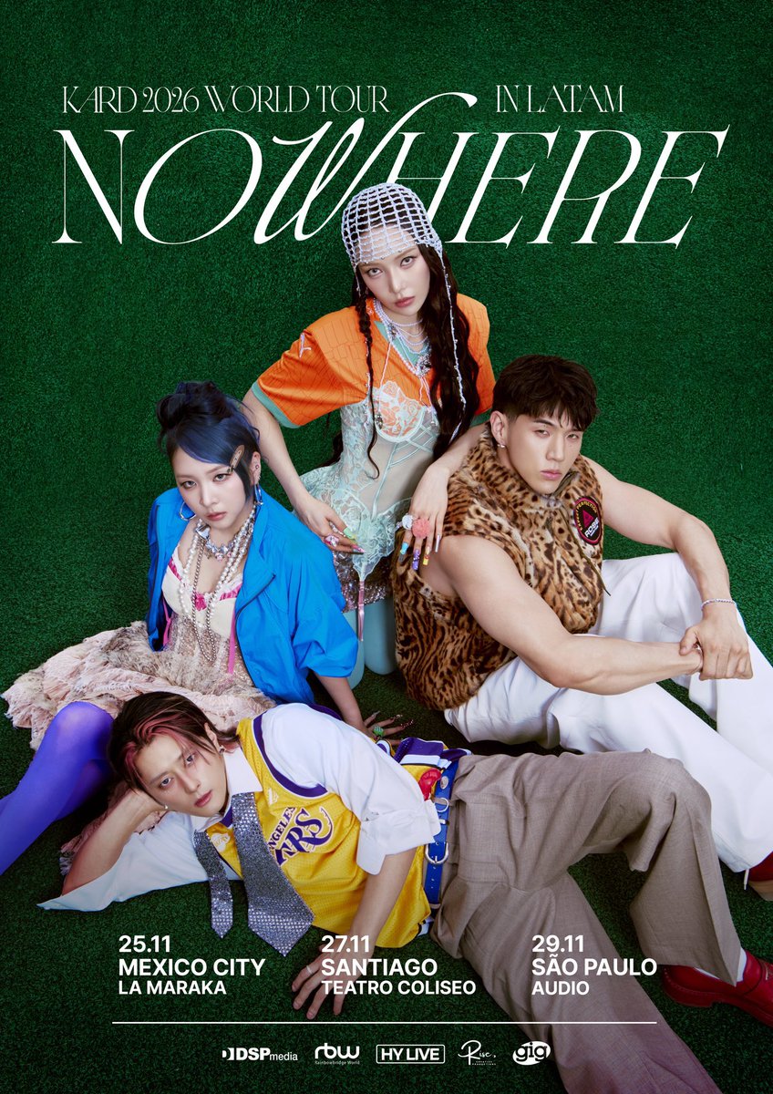 ailoviutl's tweet photo. 🚨 ANUNCIO OFICIAL 🚨

🌐 KARD WORLD TOUR [NOWHERE] 🌐
🗓️ Miércoles 25 de Noviembre del 2026 🗓️
🏟️ La Maraka 🏟️
📍 CDMX📍 🇲🇽 México 🇲🇽

💳 Próximamente más Información detallada sobre: Boletera, Fechas de Preventa, Precios de Boletos y Más 💳

#Concert #Concierto #Música #Music #Tour #Tour2026 #México #Tour2025 #CDMX #WorldTour #Ailoviutl #KARD #카드 in LATAM #NOWHERE #NOWHEREinLATAM #KARDinLATAM