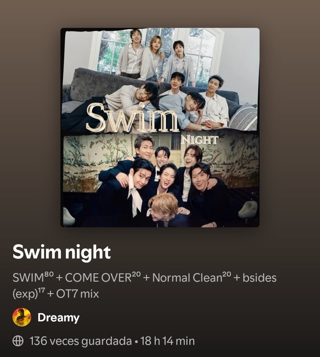 BTSparkles's tweet photo. — Armistades, hay mucho que hacer. Intentemos mejorar nuestros números 🙏🏻

Les dejo playlists para hoy y lograr ↓  
×120 SWIM
×60 NORMAL
×20 Come Over
×20 b-sides
×10 No.29 [C]

🌜: (https://t.co/SjLkJTWX8R)
Complemento: (https://t.co/pvA7Q13o4f)

✅️ Crossfade activo 12s https://t.co/T3Bbti3AlO
