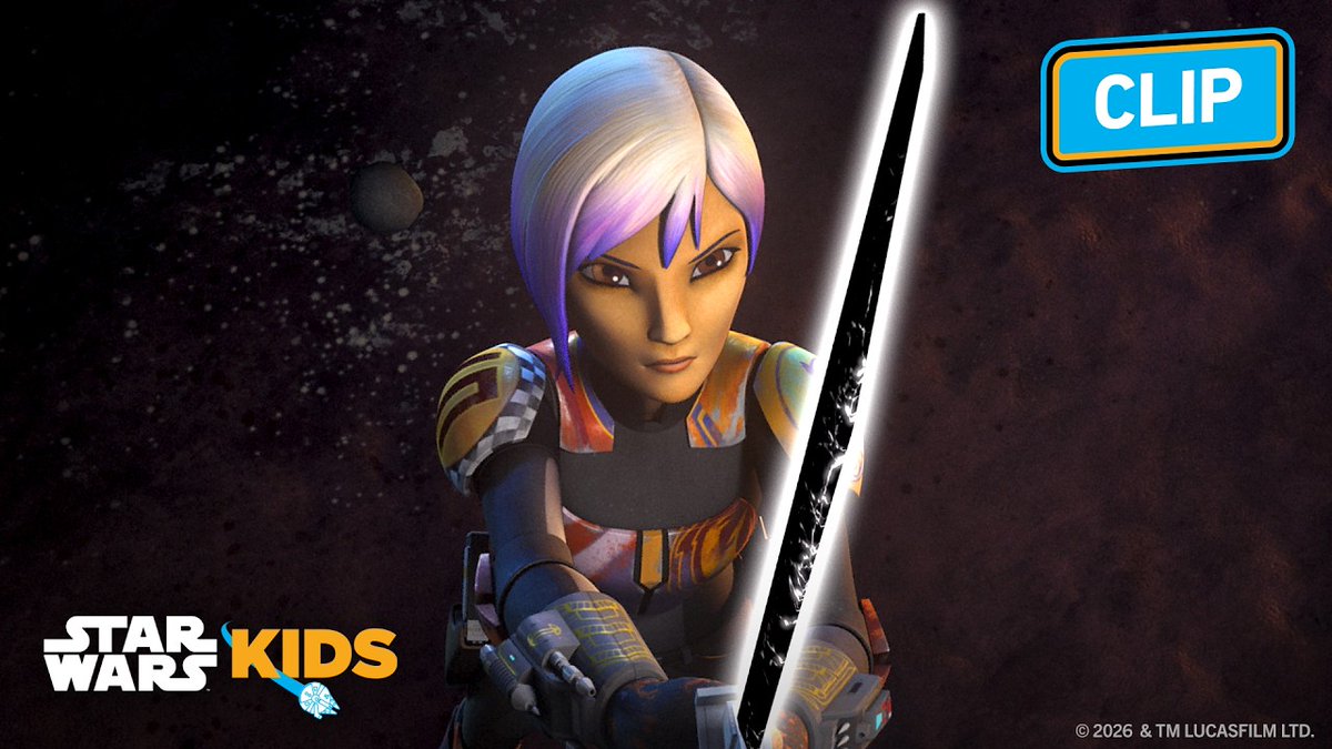 JediNewsNetwork's tweet photo. Sabine's Darksaber Training | Star Wars Rebels | Star Wars Kids - https://t.co/vKCARBYV0D #StarWars @disneyplus @DisneyPlusUK @DisneyJunior @starwars #StarWarsKids #StarWarsRebels #KananJarrus #SabineWren #Darksaber https://t.co/EcVICUqMVr