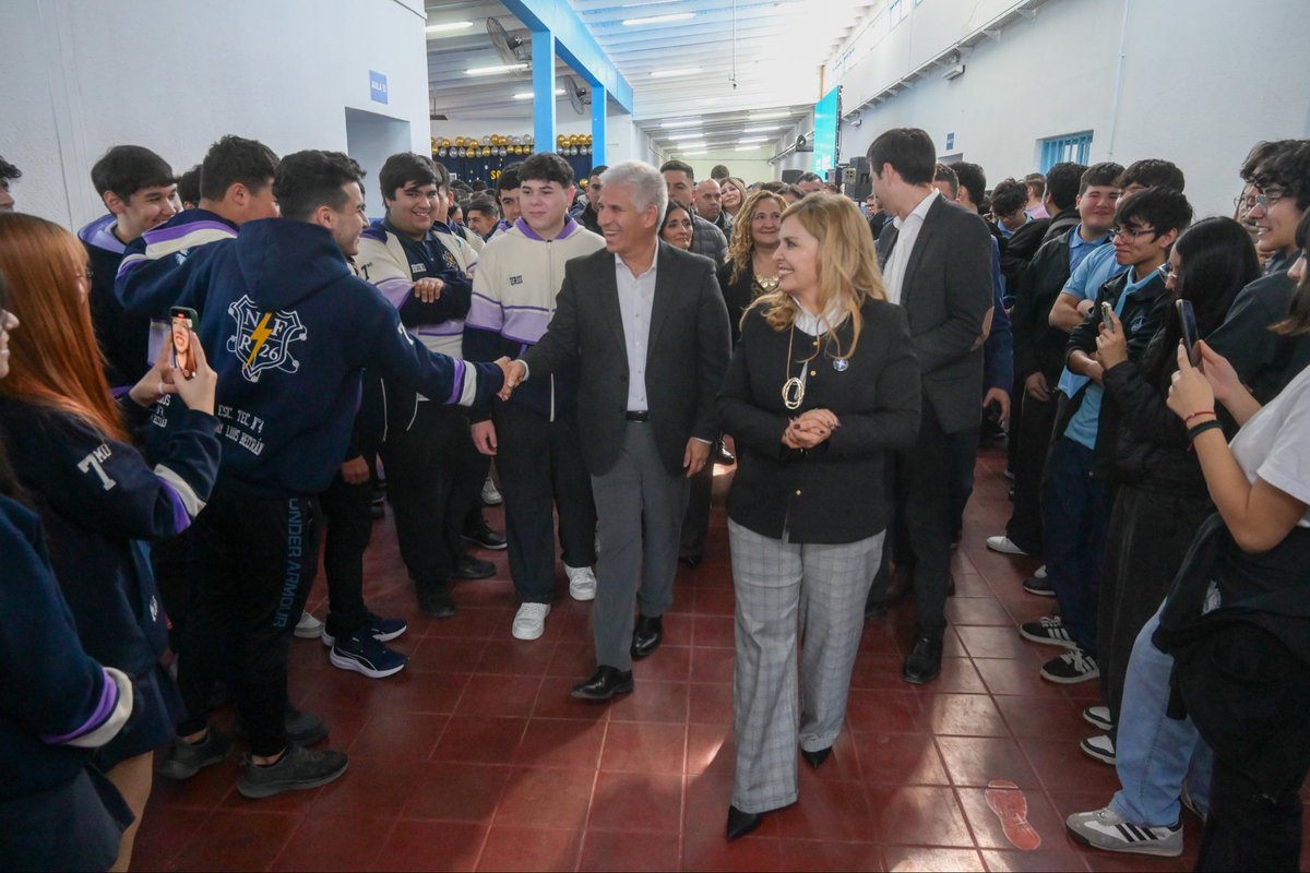 claudiojpoggi's tweet photo. La ESCUELA TÉCNICA FRAY LUIS BELTRÁN de la Ciudad de San Luis inauguró hoy sus nuevas instalaciones edilicias. Una ampliación del 40 % del Edificio, nuevos Talleres de Usos Múltiples, y una puesta en valor general del Establecimiento Educativo. Un antes y un después para su comunidad educativa. Muy bien 👏