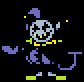 theturkeys68930's tweet photo. I wonder if Jevil didn't originally know magic too well bc they only really talk about his dances and jokes but not anything about his magic tricks. he learned it from Seam and Seam said he was a fast learner so... #seamvil #deltarune #jevil #seam https://t.co/pGmywPIsue