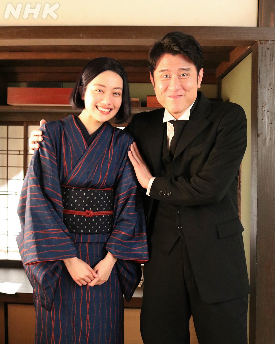 asadora_nhk's tweet photo. 吉江先生は東京を離れることに。
いつも直美をそばで支えてくれた吉江先生とのお別れ記念に📸

上坂樹里さんと原田泰造さん、おふたりのシーンは
いつもとっても和やかです。
https://t.co/mgu8AH4hwN［見逃し配信中］

#朝ドラ #風薫る
#風薫るオフショット
https://t.co/IhaJ0kciCI https://t.co/xbC9I1EToS