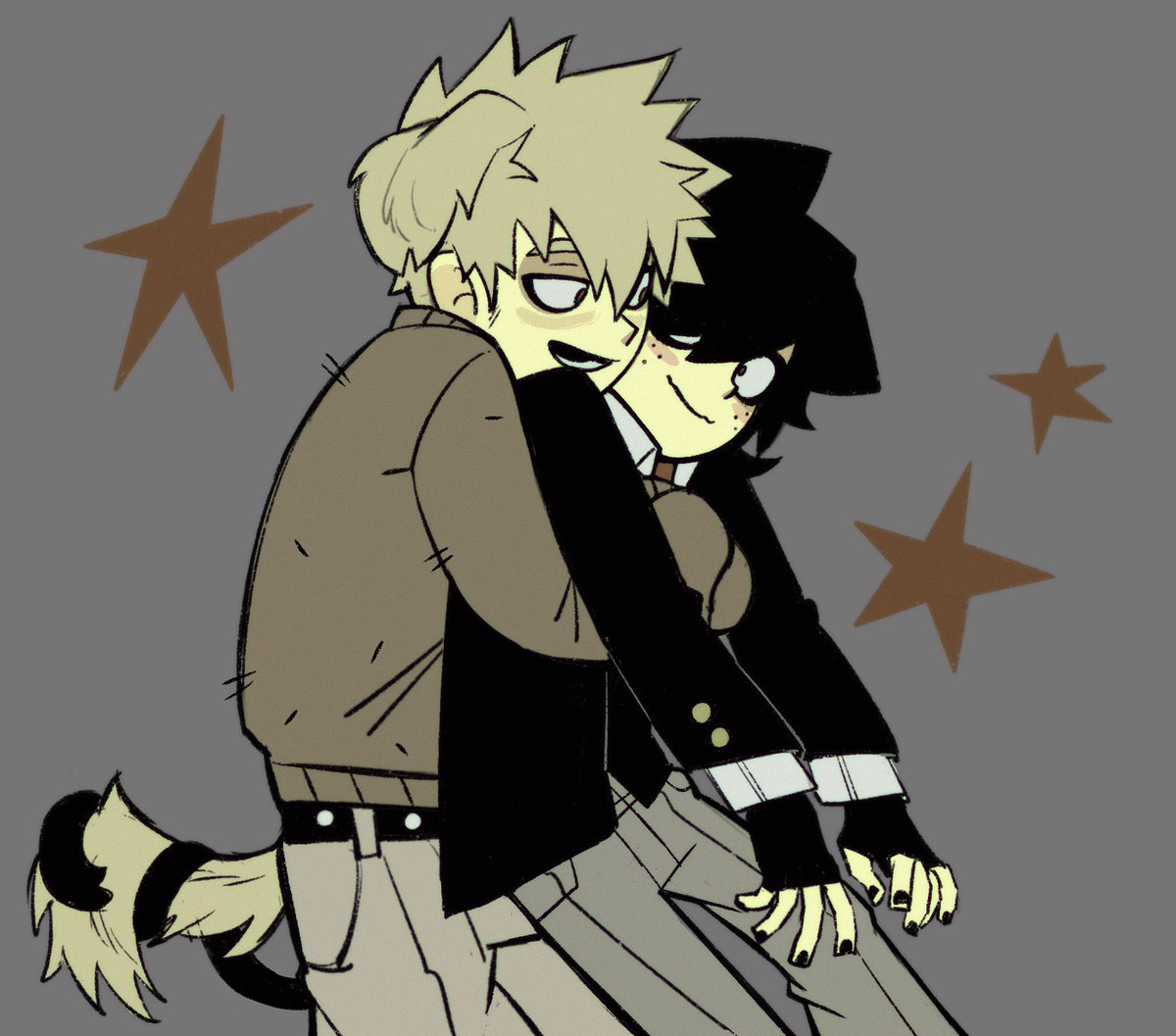 hlmx_667's tweet photo. Bakugo🐺 and Gogo🐕 + Gogoyami🧡🖤 https://t.co/ZG0uAorIs1
