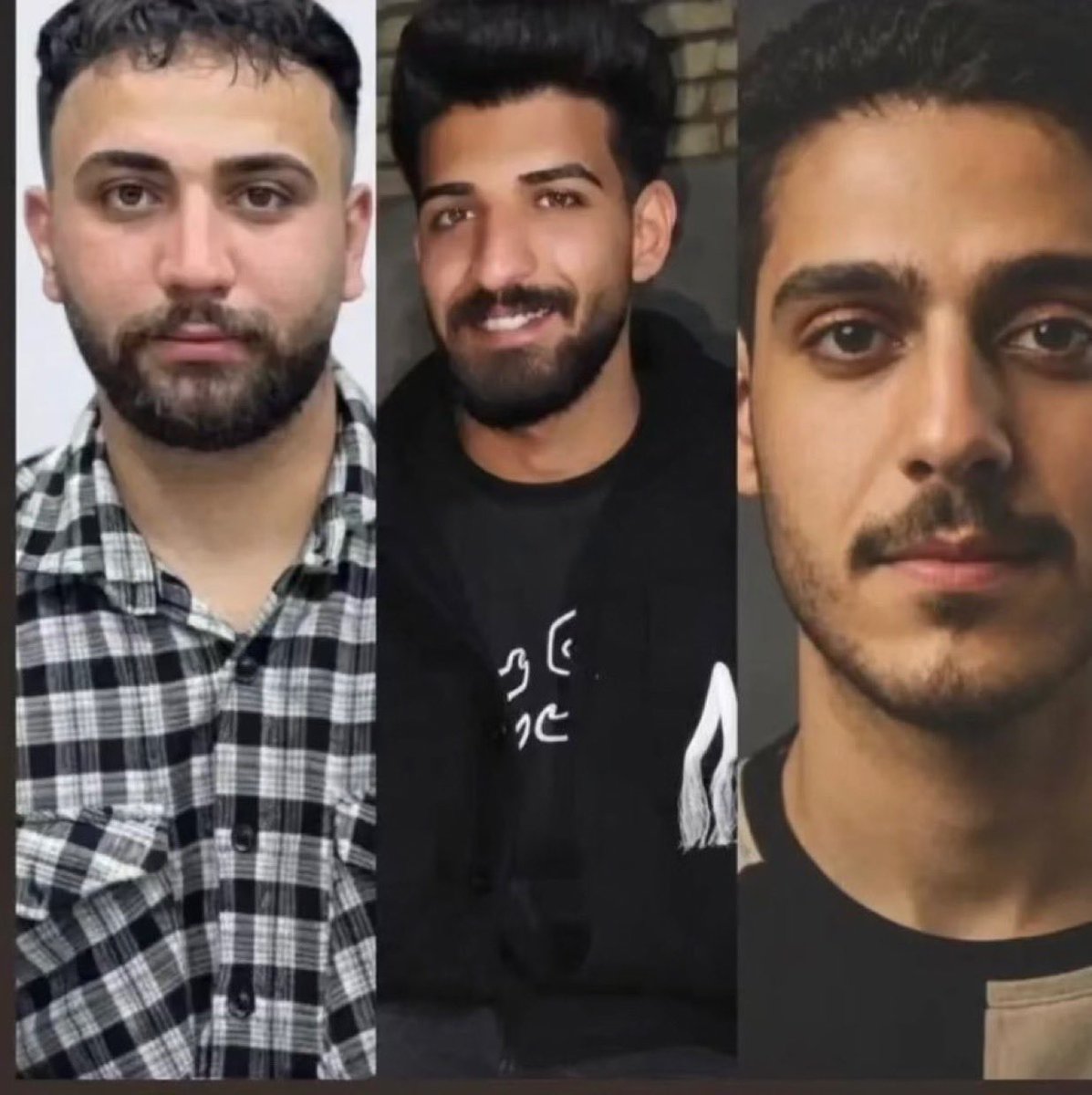 777BlueYalda's tweet photo. 🚨 ‼️‼️URGENT: Abolfazl Sepahi, Alireza Sepahi & Amirhossein Safari face imminent risk of public execution in Isfahan.

Multiple reports indicate scaffolding, cranes, and heavy security have appeared at Alikhani Square. These three young men (and others from the same January 2026 protest case) have reportedly had final family visits and transfers to solitary after two co-defendants were already executed. Their trials have been widely criticized as unfair, relying on forced confessions.

The world must stop normalizing and dealing with this regime. Hold the Islamic Republic accountable for its ongoing wave of political executions.

@realDonaldTrump please do something. Speak out, apply pressure, help stop this before it’s too late.