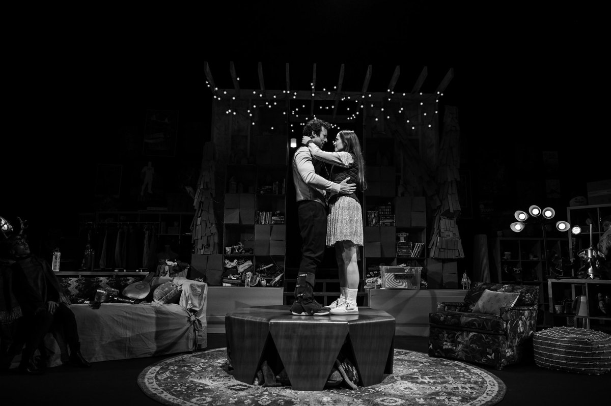 curtmega's tweet photo. “Sure there’s other things to do, but I’m choosing this with you.” I’m awfully proud of this show. It’s full heart, playfulness, creativity, and design from so many wonderful artists. We open this Thursday. I hope you’ll come hang out in our basement with us. 📷@paulgvbriel https://t.co/CqAfBQMgxL