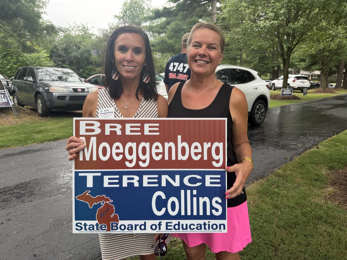 BreeMoeggenberg's tweet photo. The road to victory isn't built in a day. It's built one connection, one handshake, and one voter at a time.

Today, the campaign attended the Trump rally and a candidate event. Both events provided a wonderful opportunity to build new relationships and engage in meaningful conversations about education.

Thank you to Perry Johnson's team for the invite. We are grateful. Onward and upward. 🇺🇸