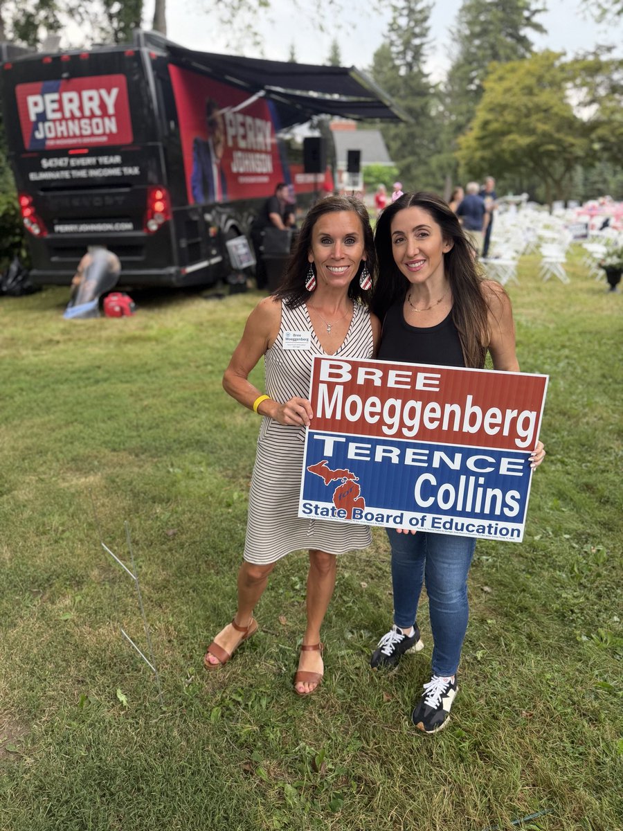 BreeMoeggenberg's tweet photo. The road to victory isn't built in a day. It's built one connection, one handshake, and one voter at a time.

Today, the campaign attended the Trump rally and a candidate event. Both events provided a wonderful opportunity to build new relationships and engage in meaningful conversations about education.

Thank you to Perry Johnson's team for the invite. We are grateful. Onward and upward. 🇺🇸