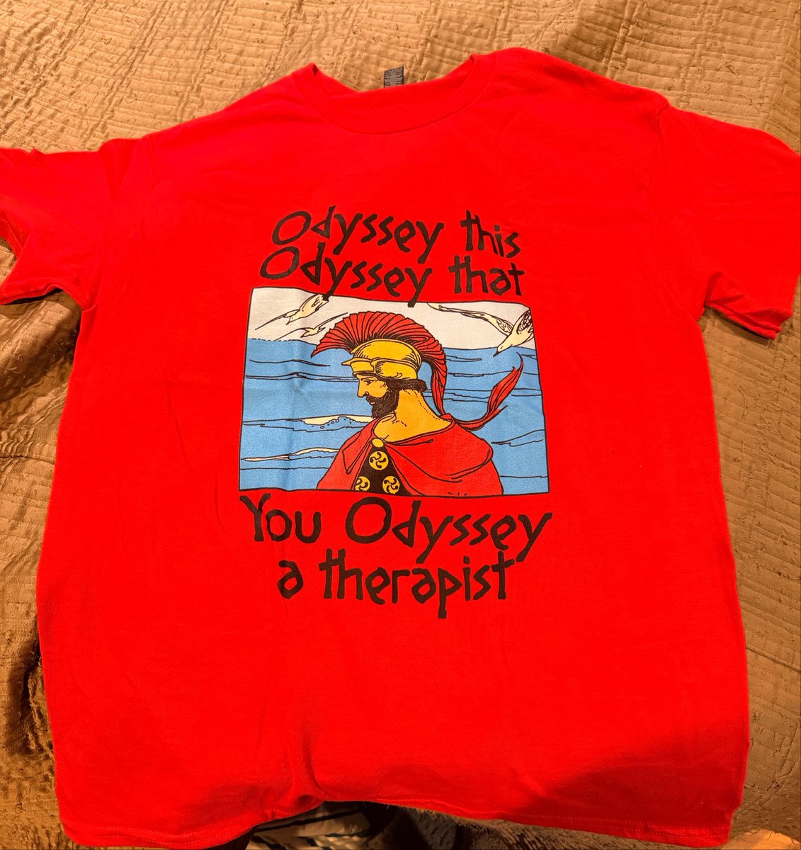 realJaredGilman's tweet photo. well now I know what I’m wearing when I see the odyssey on wednesday https://t.co/ec6GCaOIDc