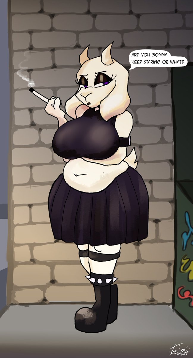 infrawash's tweet photo. you wanted more goth toriel 
ill give you more goth toriel https://t.co/pg3IP7LUFT