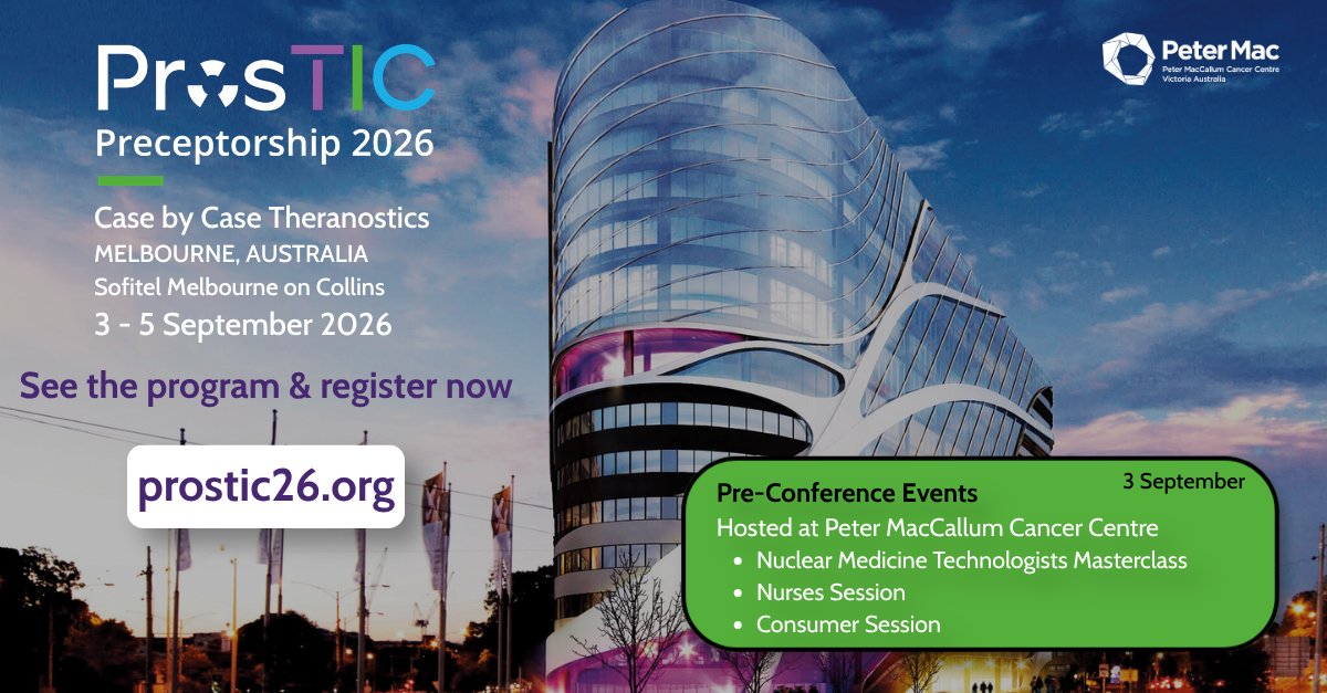 pros_tic's tweet photo. Have you seen the #ProsTIC26 program? Register now to hear from leading local and international experts in real-world, case-based sessions covering the latest advances in #PSMA imaging and emerging #theranostics targets. Explore: https://t.co/2sXXeUYdzS
@DrMHofman @PeterMacCC https://t.co/ehkecNxRex