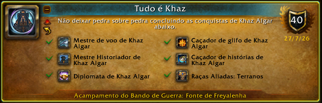 wanattichia's tweet photo. Acabei de ganhar a Conquista [Tudo é Khaz] #Warcraft! https://t.co/IhvJVDLffr