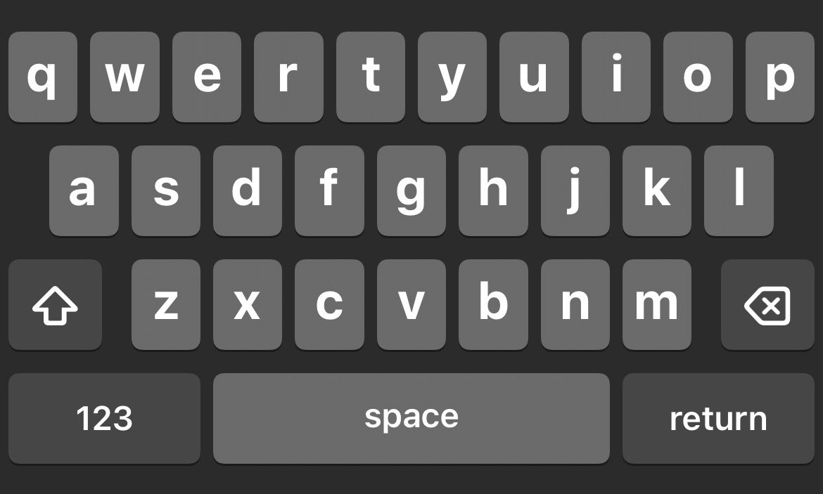 evilbleh's tweet photo. ??? have the keyboard keys always been rounded square something looks weird https://t.co/pKIZ7jkXzm