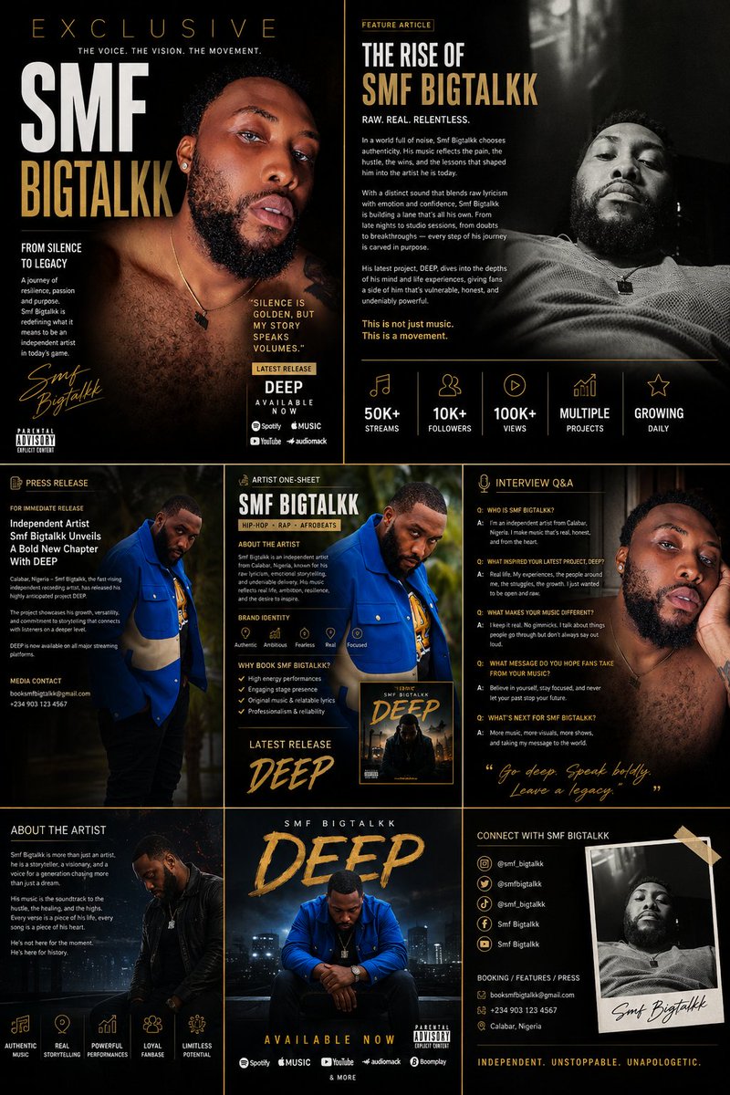 SmfBigtalkk's tweet photo. Smf Bigtalkk is an independent recording artist whose music is driven by authenticity, ambition, and fearless self-expression. With a growing catalog of releases, he continues to establish himself as an emerging voice dedicated to creating music that connects with listeners https://t.co/Xl8Atmg7wv