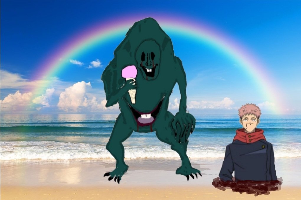 Fingerpaint1000's tweet photo. Kechizu and the other one #jjk https://t.co/Toel2txXkZ