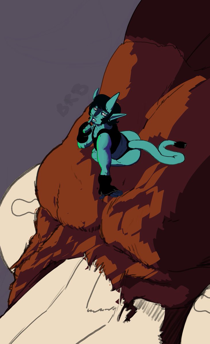 DemonNuggs's tweet photo. Finally found time to draw. I am not sure what Im doing, but I am going to try and add color other than flat https://t.co/q853odjZwU