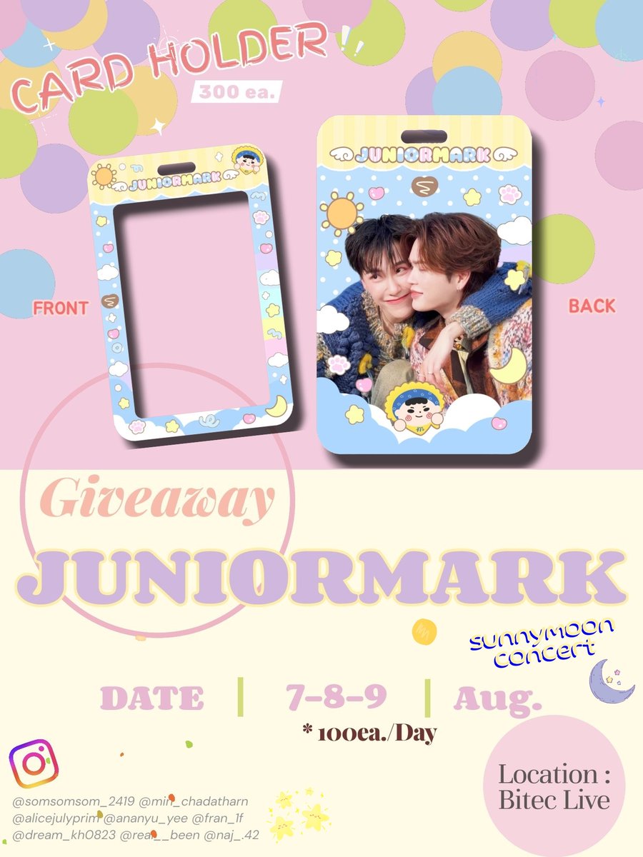 dreamK0823's tweet photo. 💫Giveaway มีไปแจกทั้ง 3 วันนะคะ💫
- พิมเสนวันละ 30 ea/day และ สติ๊กเกอร์ เฮียโม่หมวยเอนี่ 50 ea/day
- เฟรมการ์ด ทำกับชาวคณะ 100 ea/day
อย่าลืมมารับกันน้า💙💛
#JuniorMarkConcert https://t.co/AiOGQaouej