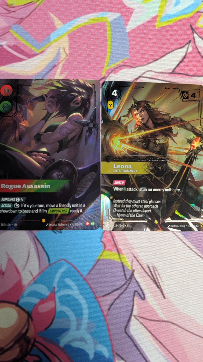Tako_T1ME's tweet photo. Go to pre-rift after work and open these two cards. We take those! #riftbound #prerift #RBVendetta #vendetta https://t.co/dSkfwRg09G