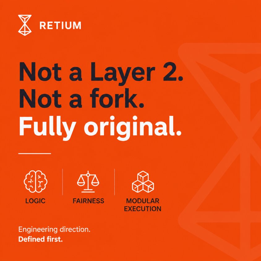 Azubby001's tweet photo. One sentence from @RetiumChain's whitepaper immediately caught my attention:

"Retium is not a Layer 2, nor a fork or extension of an existing chain. It is a fully original architecture focused on logic, fairness, and modular execution."

I like the clear engineering direction. https://t.co/uMYybjzDLh