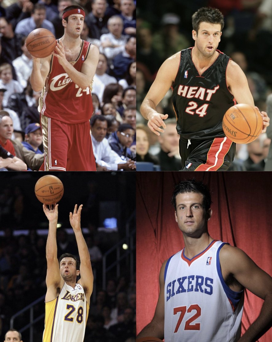 NBAMemes's tweet photo. Jason Kapono walked so LeBron could run https://t.co/dX3imzp8Wc