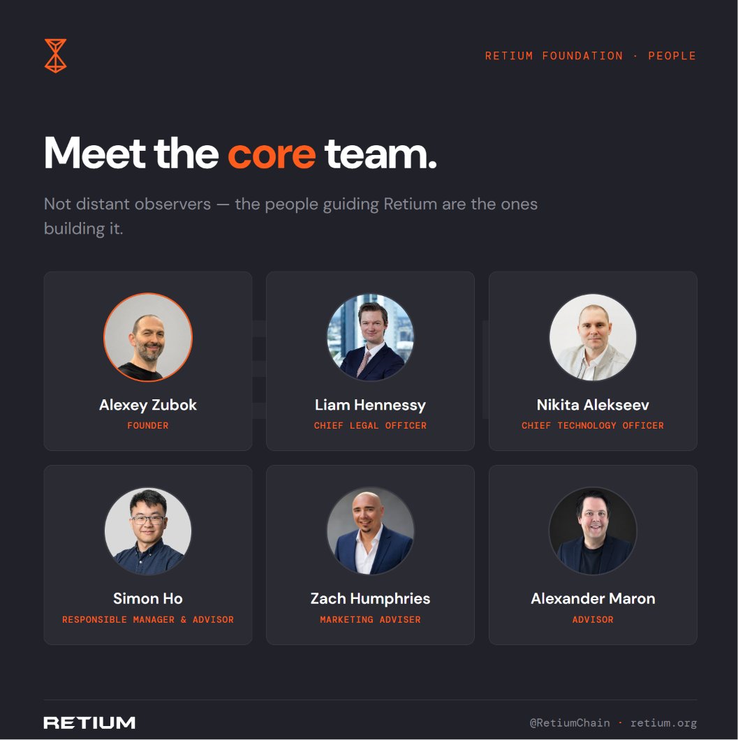 RetiumChain's tweet photo. Meet the people building Retium.

Our core team brings together expertise across engineering, blockchain research, legal, finance, marketing, and advisory. https://t.co/PBnXqal4Wt