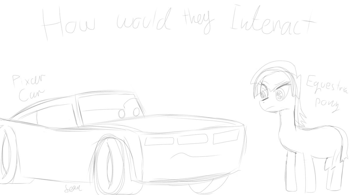 SeanPer67909887's tweet photo. Holy shit out of retirement already?

And with a burning question..

What would the dynamic of a Pixar car and a Pony from Equestria work out?

(Please excuse if the drawing is shitty, I don’t really draw with my finger)

Feel free to discuss in the comments ⬇️⬇️ https://t.co/YQfZsUmK1c