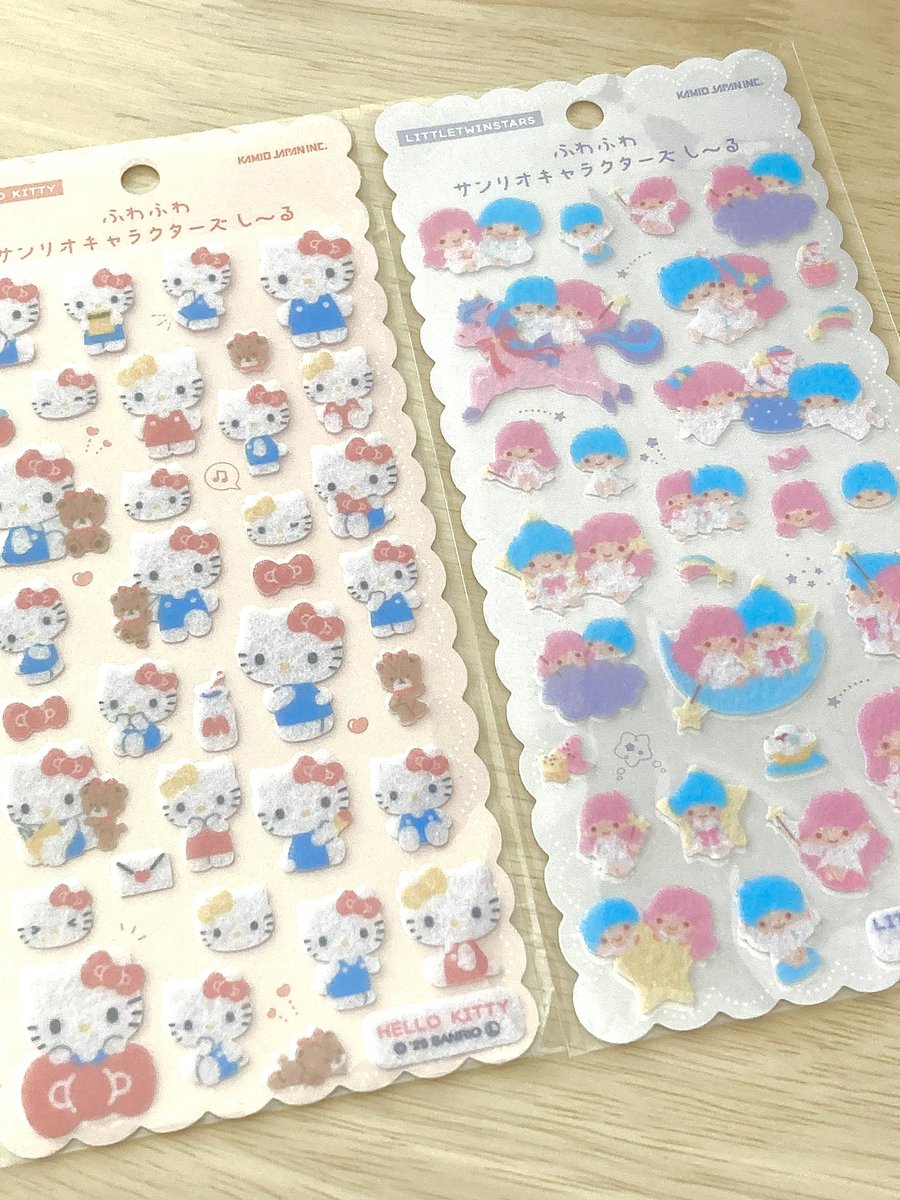 ____kittysuger's tweet photo. #シール購入品 🩵
ふわふわサンリオキャラクターズシール✧︎
キティとキキララ✧︎₍ᐢ.ˬ.ᐢ₎
フェルトシールに最近ハマってて、
ゲットしたかったやつ〜！嬉しい☺️♡ https://t.co/pB7RIxLH4g