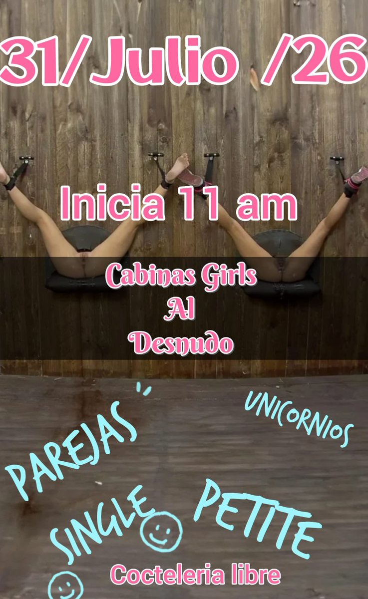 Shayem2459931's tweet photo. Solo Viernes y Sábado habrá Eventos está semana ya que amigas se fueron de vacaciones así como parejas y amigos singles https://t.co/U39Y7TXJrA