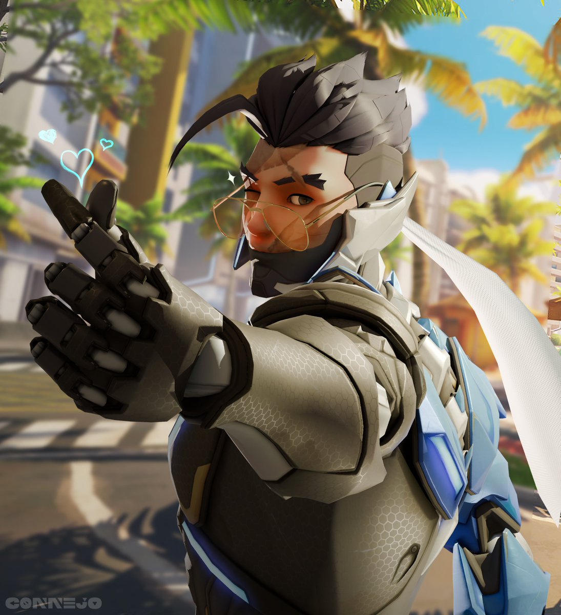 c0nnejo_'s tweet photo. Flanking your heart! 💙
#overwatch #genji #render https://t.co/fN3chCJPci