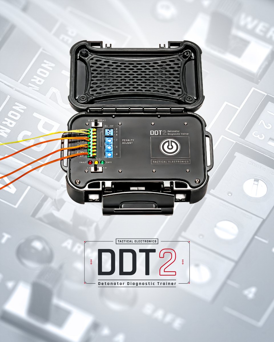 TE_99's tweet photo. Master critical detonator diagnostic techniques.

Det Diagnostics Trainer 2
Compact, portable tabletop platform for hands-on training in wire diagnostics, cap removal, and RSP.

• 6.3" x 4.7" x 2.2"
• Quick-release ports
• Audible + energetic penalty

https://t.co/G9RsXjRo8g https://t.co/1KnBnpqxjz