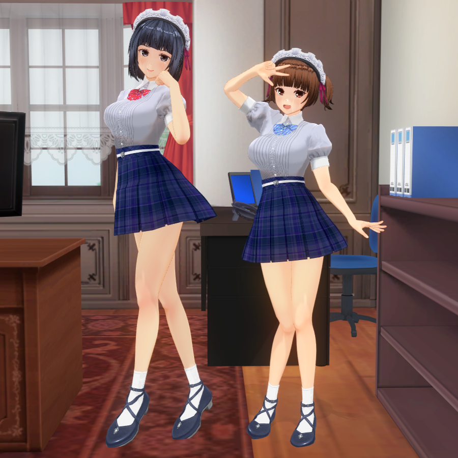 Ho229A's tweet photo. 今日も仕事が始まる…
火曜日のご主人様担当は第1嫁月夜と専属メイドの加奈
#COM3D2 https://t.co/wXrD49quCo