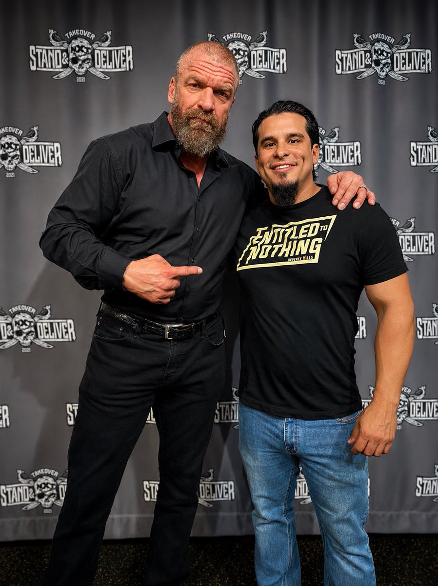 thejoshv's tweet photo. Happy Birthday to @tripleh !
I can’t say enough great things about him. I’m incredibly thankful that he believed in what we were doing from day one…long before we even had a record deal. 
That kind of belief and support is something I’ll always be grateful for. 
He’s genuinely one of the nicest, most humble people you’ll meet.

One day I’ll share the story…but back in 2001, when I was just a kid from Louisiana with a dream…,he taught me one of the most important life lessons. It wasn’t through advice or a conversation. It was simply through his https://t.co/MODvXTRvFT has stayed with me ever since and has influenced how I am with others. 

Hope you have an awesome birthday. Thank you for everything.

#TripleH #WWE #HappyBirthday