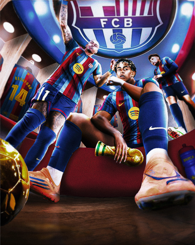 keizgraph's tweet photo. Aujourd'hui Remake d'un concept art de mrcesano sur le FC Barcelona pour 2027

#smsports https://t.co/fbE2L9k3sB