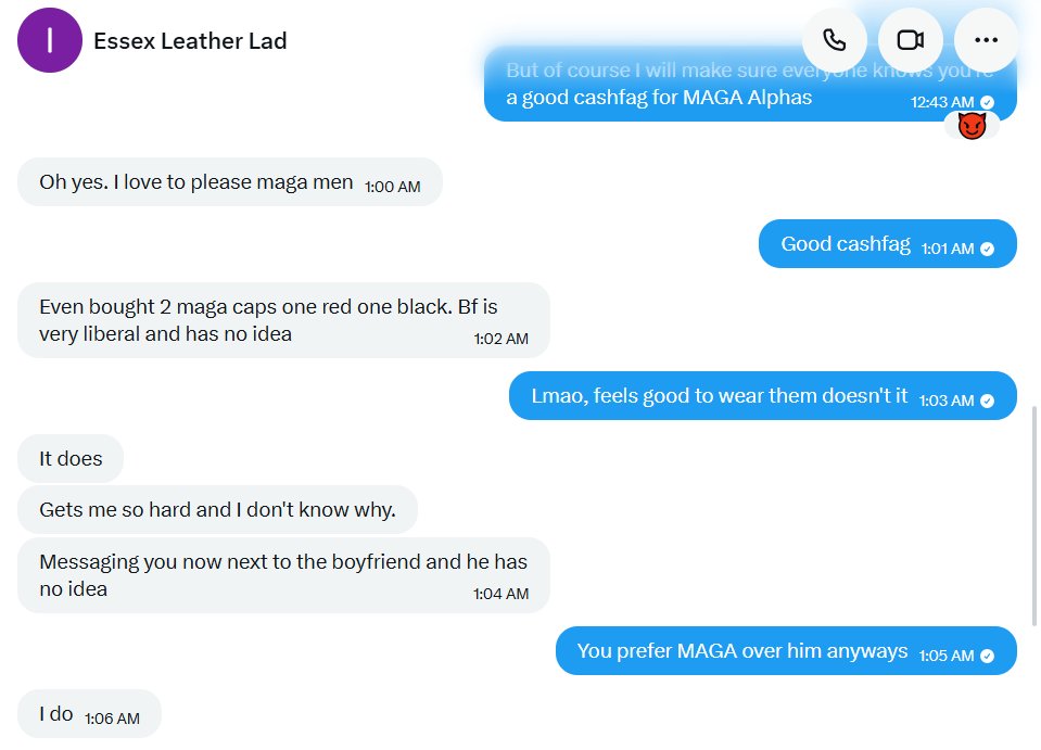 magaizationrp's tweet photo. Look at good cashslave @ssxlthr tributing to his MAGA Alpha... you know where to go https://t.co/gO2TxySMgZ https://t.co/0gHGzBNfK2