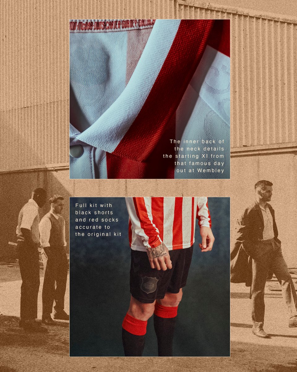 SunderlandAFC's tweet photo. The triumph of ’37, woven into every thread 🧵