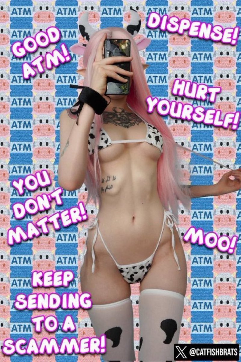 TheInterneum6j's tweet photo. Your brain chemistry is so cooked that you'll never be able to get hard for a girl again. Your goonstick only shoots up when you're being milked like an 🏧🐮 by an anonymous man on Twitter!

Keep mainlining your own financial ruin for my benefit.

catfish findom manscam https://t.co/RCBokl613u