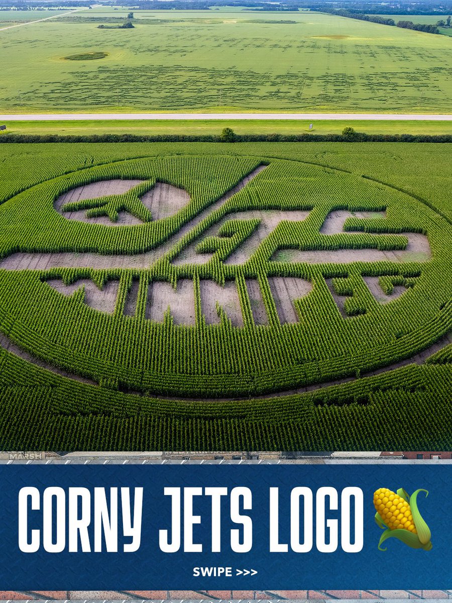 NHLJets's tweet photo. This is a-MAZE-ing ✈️🌽 https://t.co/xFr6JOQTmE